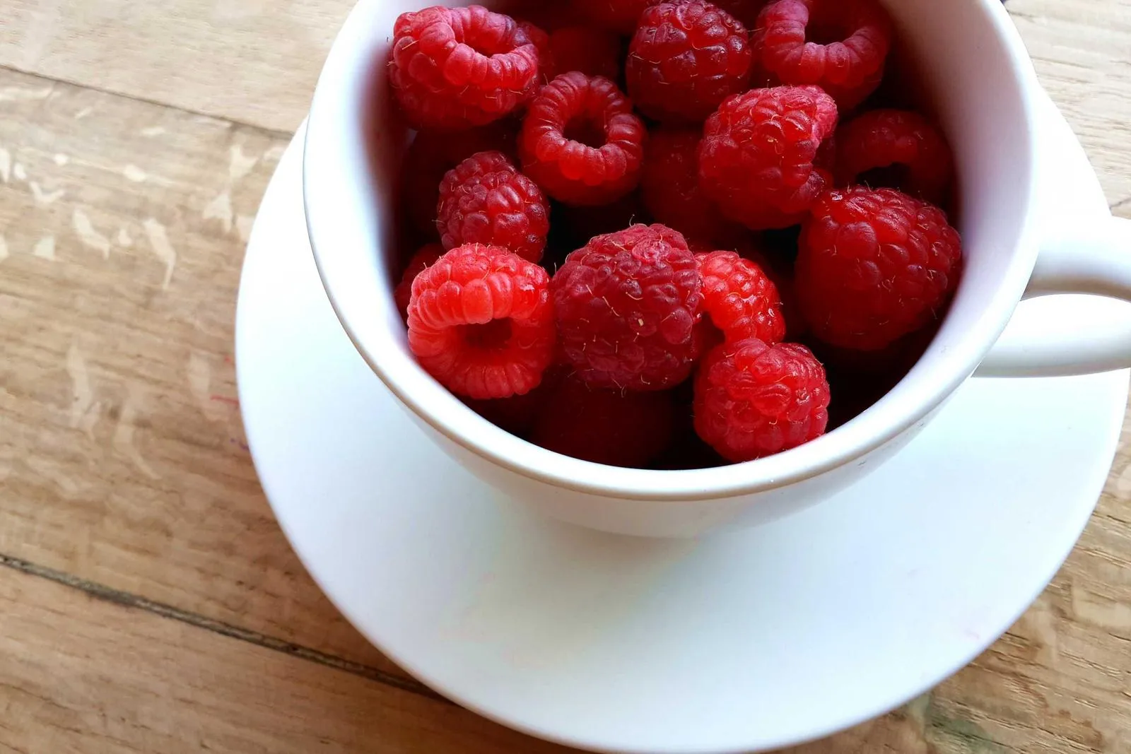 Panier de framboises